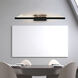Himalayas LED 36 inch Black Vanity Light Wall Light