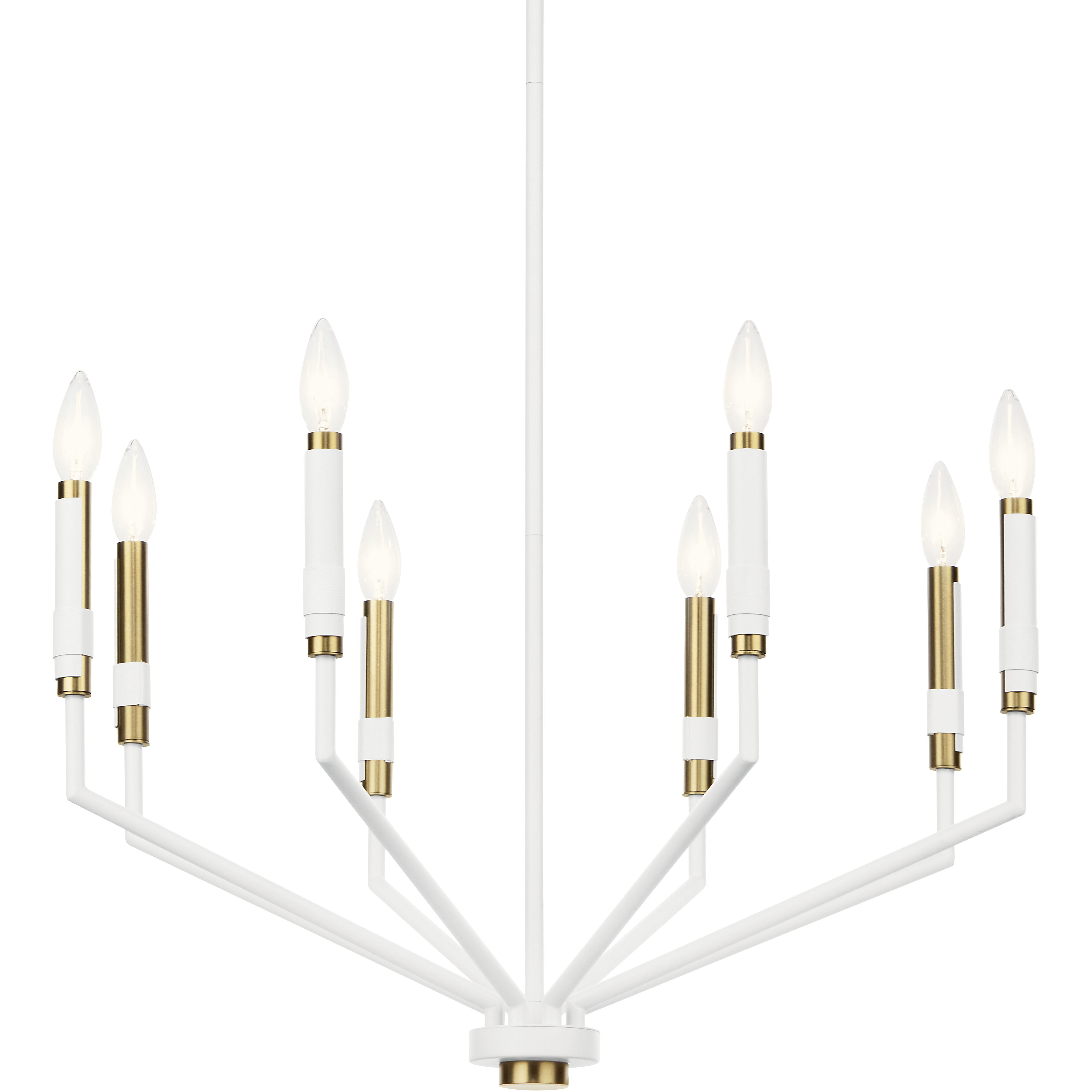 Armand 8 Light 26.25 inch White Chandelier Ceiling Light, Medium