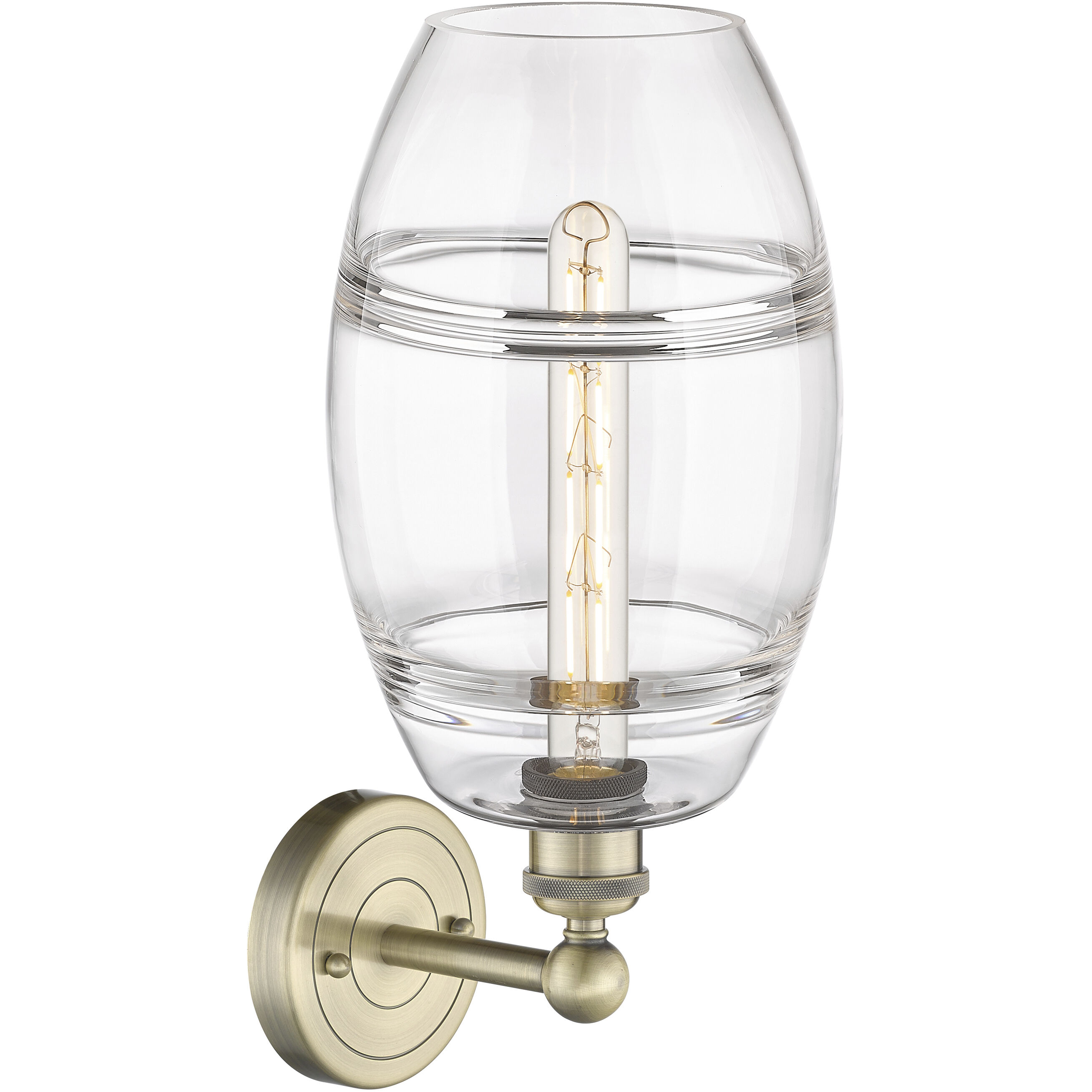 Edison Vaz 1 Light 8 inch Antique Brass Sconce Wall Light