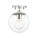 Meadow 1 Light 7.00 inch Semi-Flush Mount