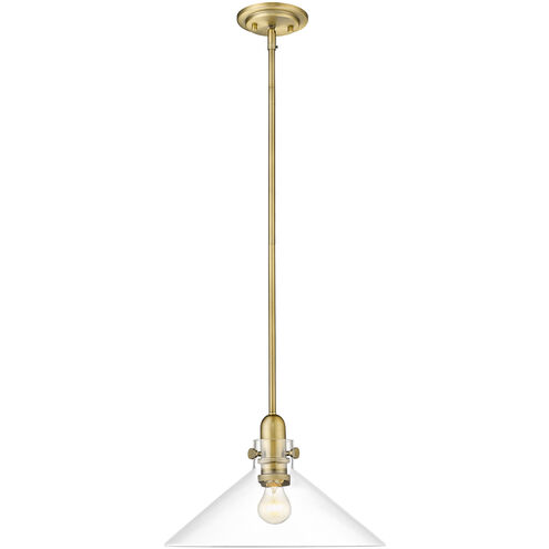 Dwyer 1 Light 15 inch Antique Brass Pendant Ceiling Light