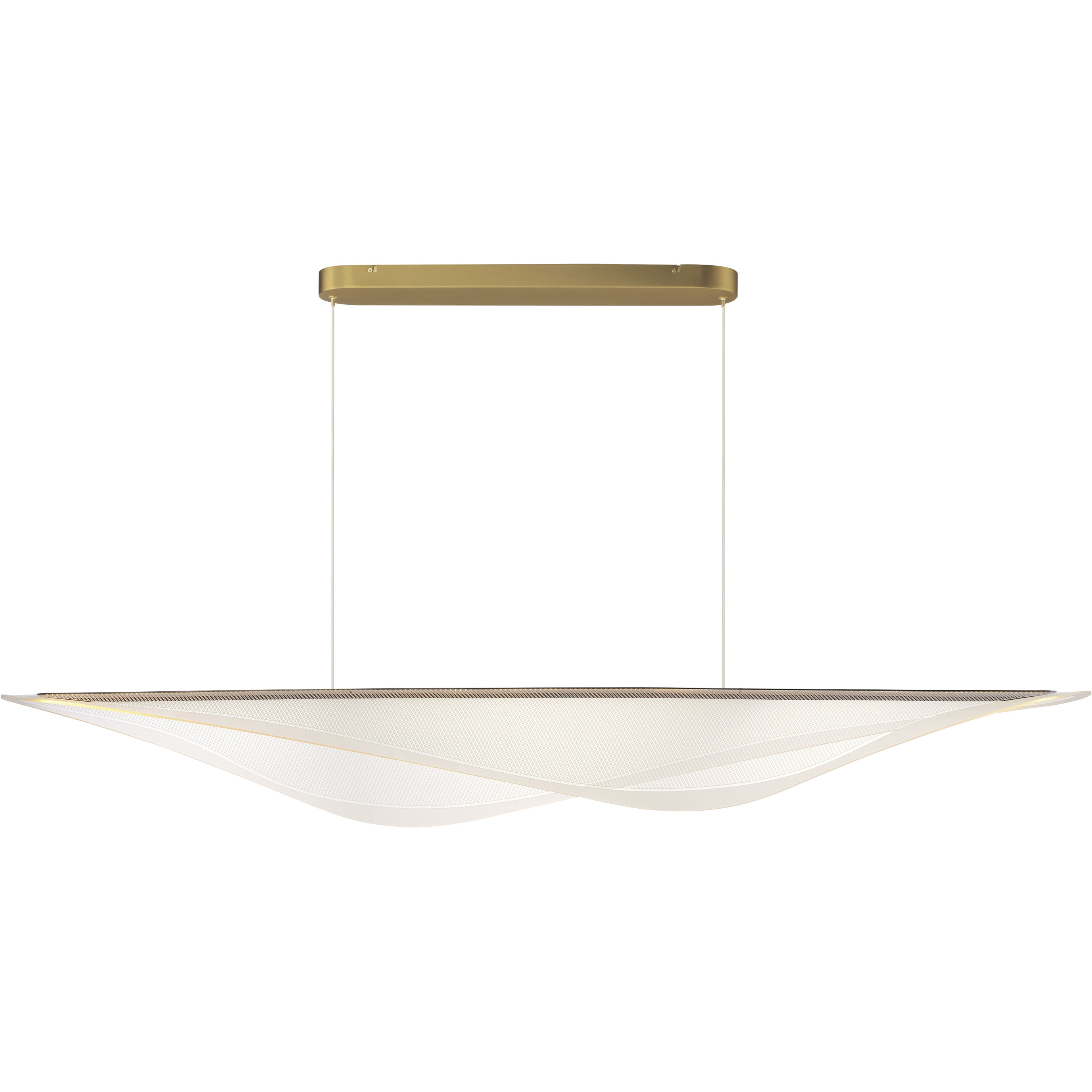Manta LED 70.75 inch Gold Linear Pendant Ceiling Light