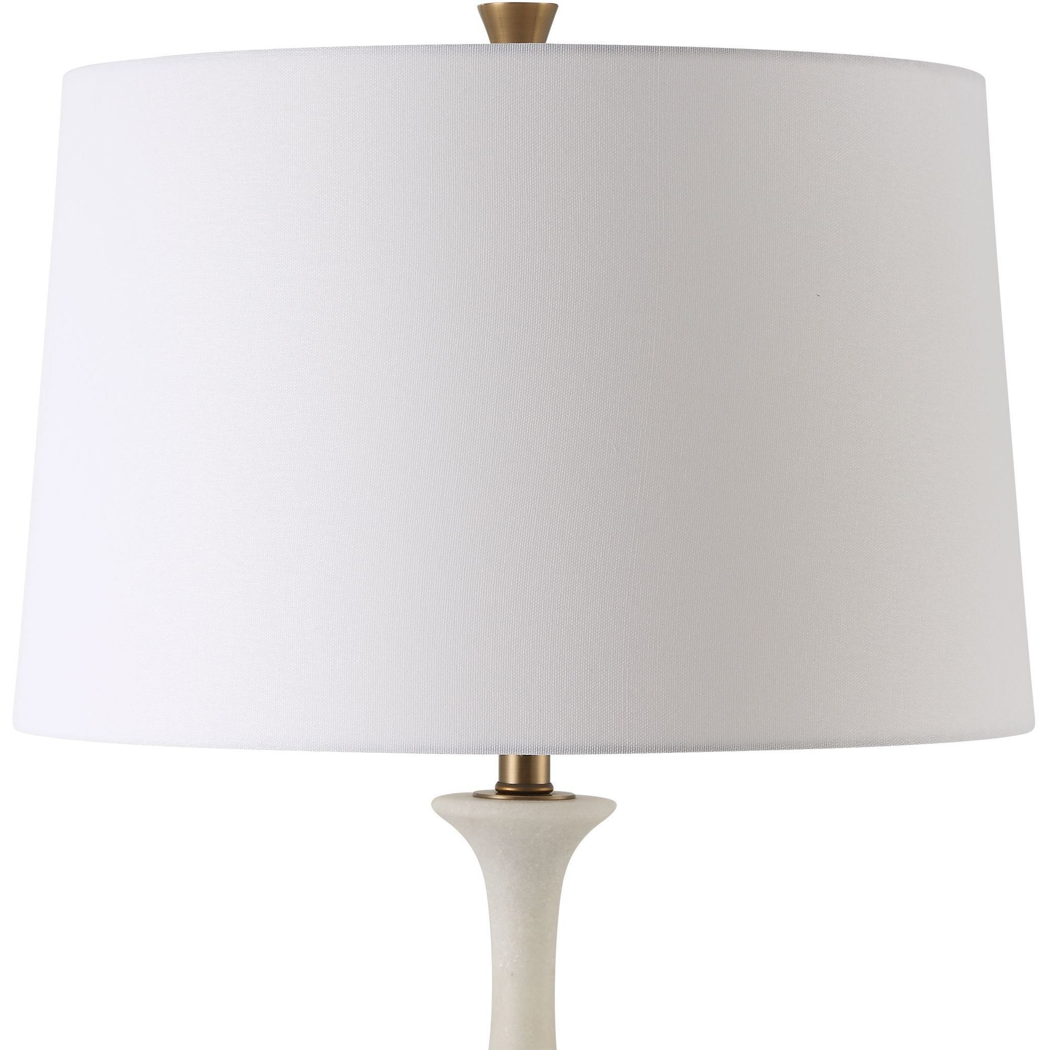 Colette 69 inch 150.00 watt Ivory Stone with Brass and Crystal Floor Lamp Portable Light