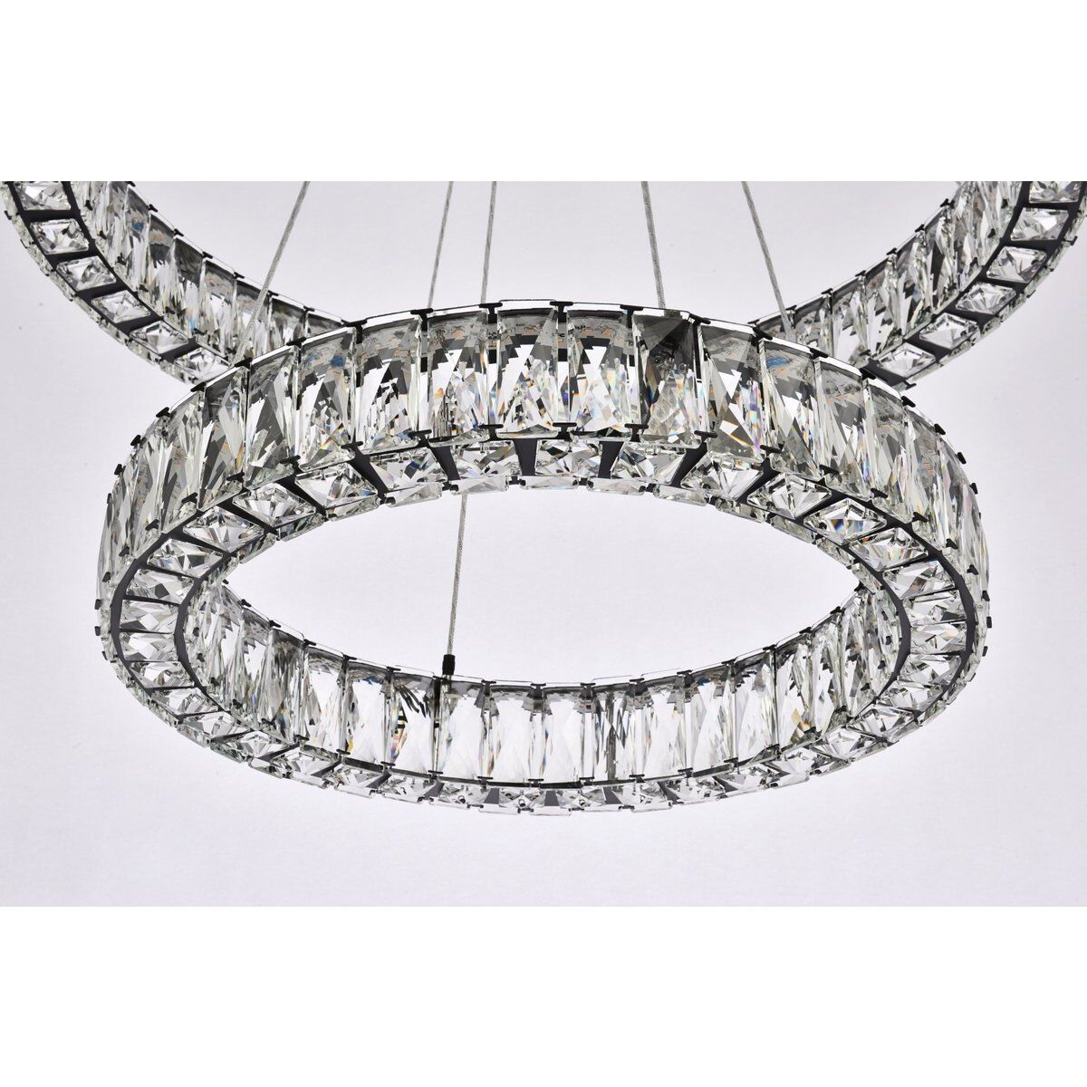 Monroe 2 Light 28 inch Black Chandelier Ceiling Light