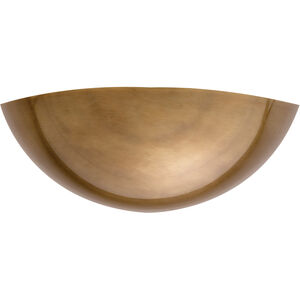 AERIN Irving2 1 Light 13 inch Hand-Rubbed Antique Brass Indoor Wall Washer Wall Light