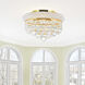 Empire 4 Light 14 inch Gold Flush Mount Ceiling Light