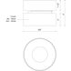 Solo LED 5 inch Black Flush Mount Ceiling Light