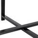 Anita 47.2 inch White Wash/Black Dining Table