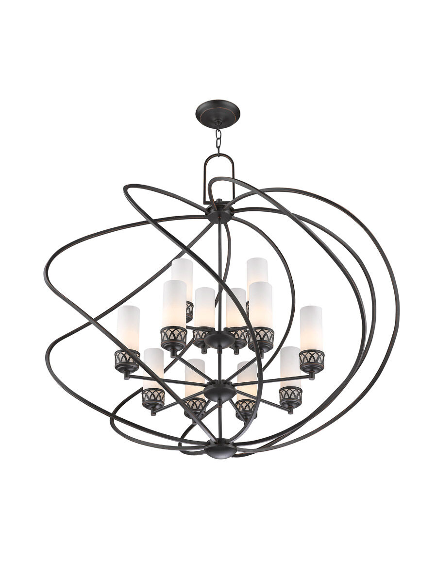 Westfield 12 Light 42 inch Olde Bronze Foyer Chandelier Ceiling Light