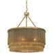 Tissot 8 Light 23.62 inch Antique Brass Chandelier Ceiling Light, Small