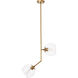 Ryland 2 Light 21 inch Brass Pendant Ceiling Light