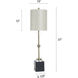 Halle 37 inch 100.00 watt Brushed Brass Table Lamp Portable Light