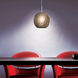Envisage VI LED 8 inch Brushed Nickel Mini Pendant Ceiling Light in Chiseled Smoke