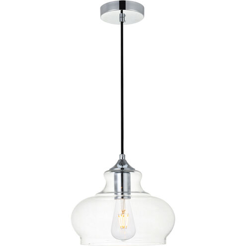 Gwynedd 1 Light 9 inch Chrome Pendant Ceiling Light