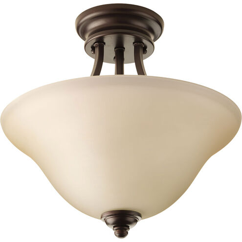 Spirit 2 Light 13.12 inch Antique Bronze Semi-Flush Ceiling Light