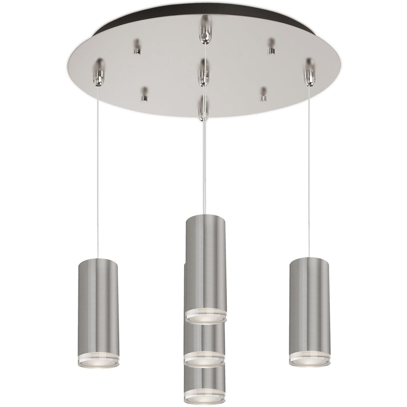 Cameo Multi Pendant Ceiling Light in Brushed Nickel