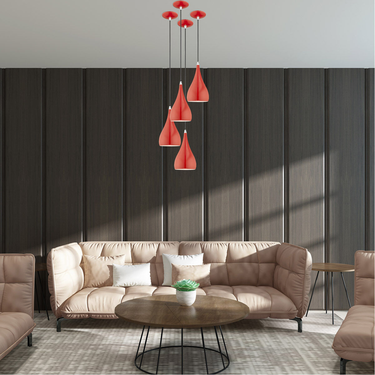 Allison 1 Light 6.25 inch Shiny Red Mini Pendant Ceiling Light