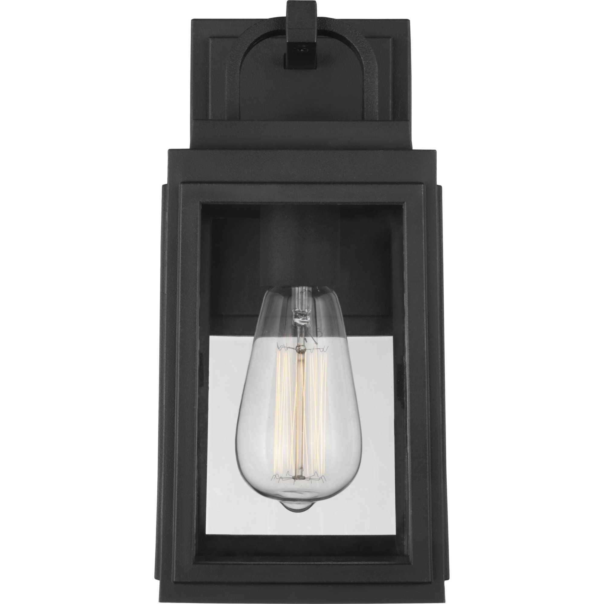 Grandbury 1 Light 12 inch Textured Black Outdoor Wall Lantern, with DURASHIELD, Small 