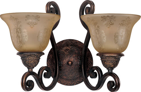 Symphony 2 Light 16 inch Oil Rubbed Bronze Wall Sconce Wall Light