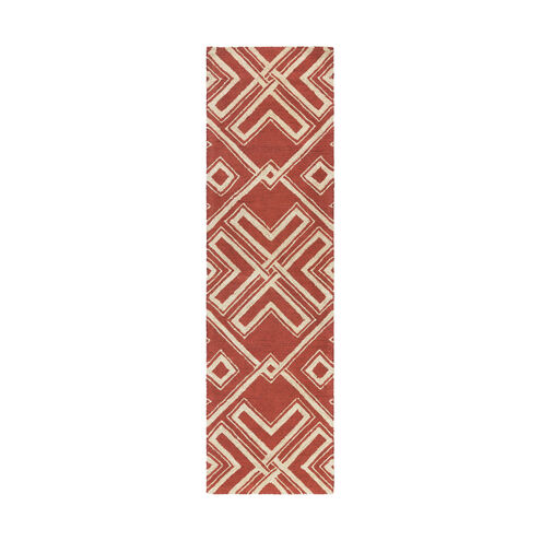 Congo 96 X 27 inch Rust Indoor Runner, Runner