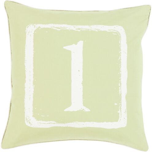 Big Kid Blocks 18 inch Lime, Cream Pillow Kit