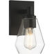 Clarity 1 Light 5.25 inch Coal Bath Vanity Wall Light