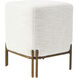 Meline 15 inch Antique Brass Stool
