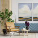 Late in the Day Blue and Green and White and Yellow Canvas, The Studio