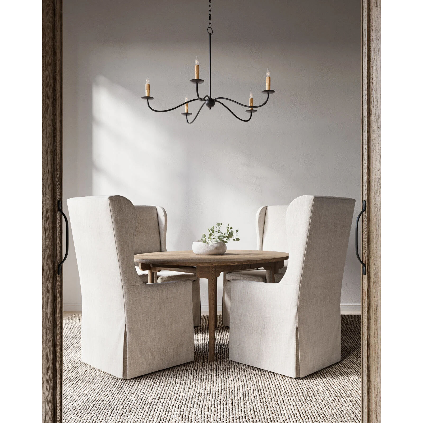 Saxon 5 Light 33.25 inch Zanzibar Black Chandelier Ceiling Light