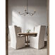Saxon 5 Light 33.25 inch Zanzibar Black Chandelier Ceiling Light
