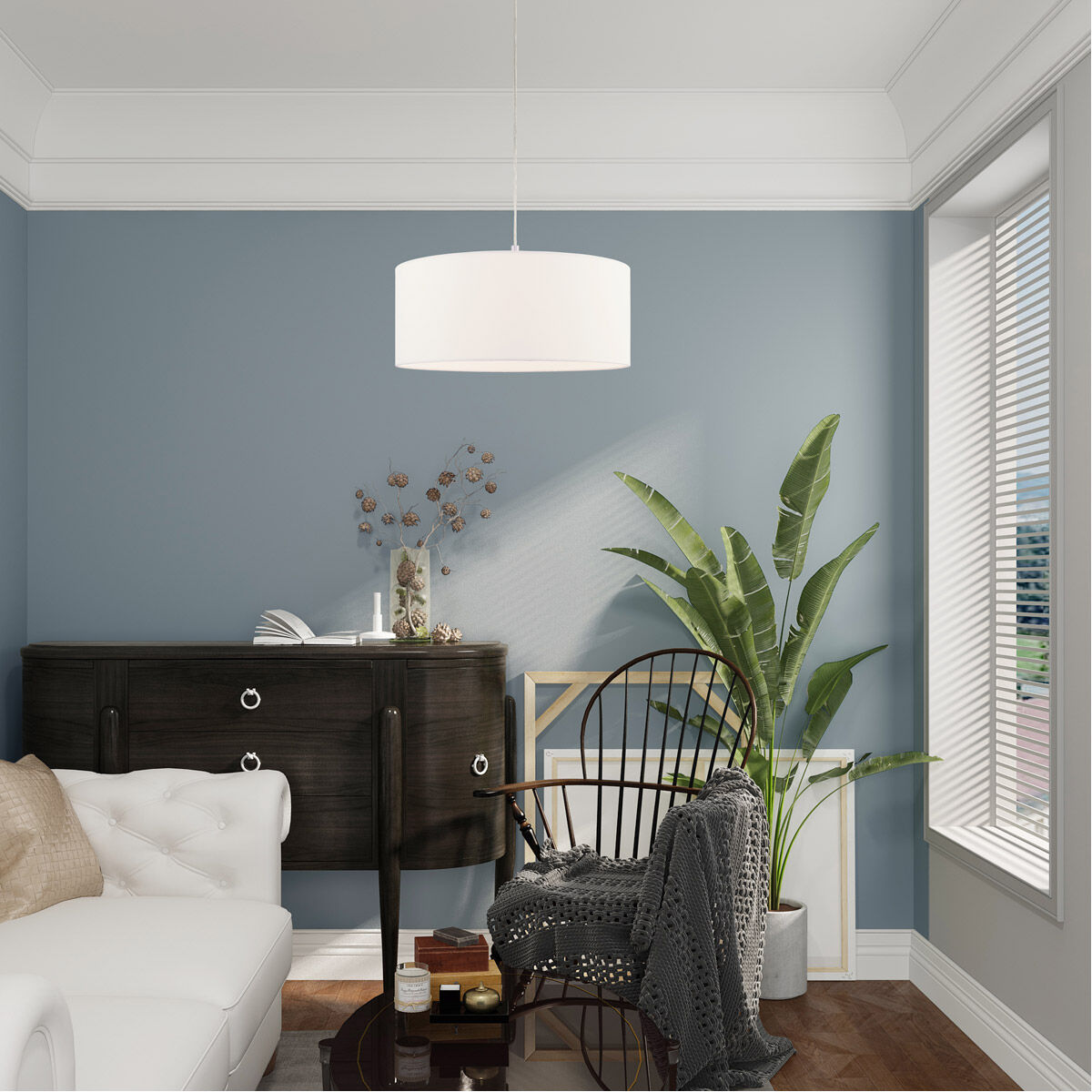 Clark 1 Light 18 inch Brushed Nickel Pendant Chandelier Ceiling Light