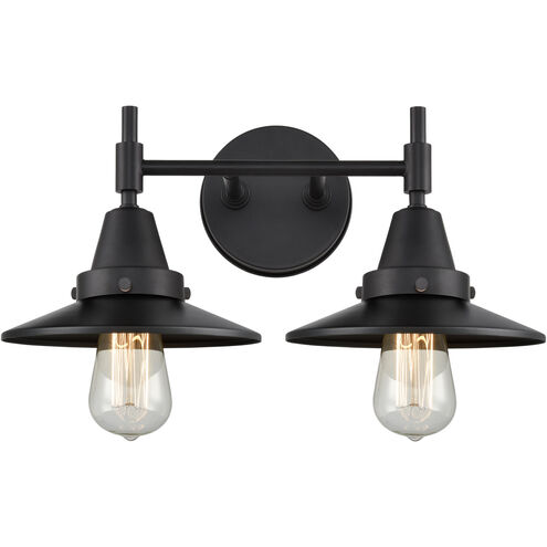 Caden 2 Light 17 inch Matte Black Bath Vanity Light Wall Light