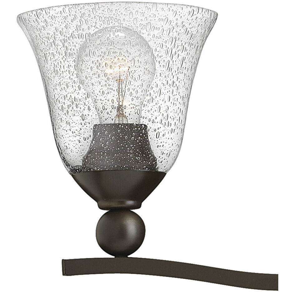 Bolla 4 Light 35.75 inch Olde Bronze Vanity Light Wall Light in Clear Seedy