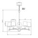 Signature 5 Light 24.75 inch Brushed Nickel Chandelier Ceiling Light