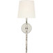 Suzanne Kasler Collette LED 8 inch Polished Nickel Tail Sconce Wall Light