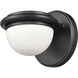 Nelly LED 6 inch Matte Black Vanity Light Wall Light in 1