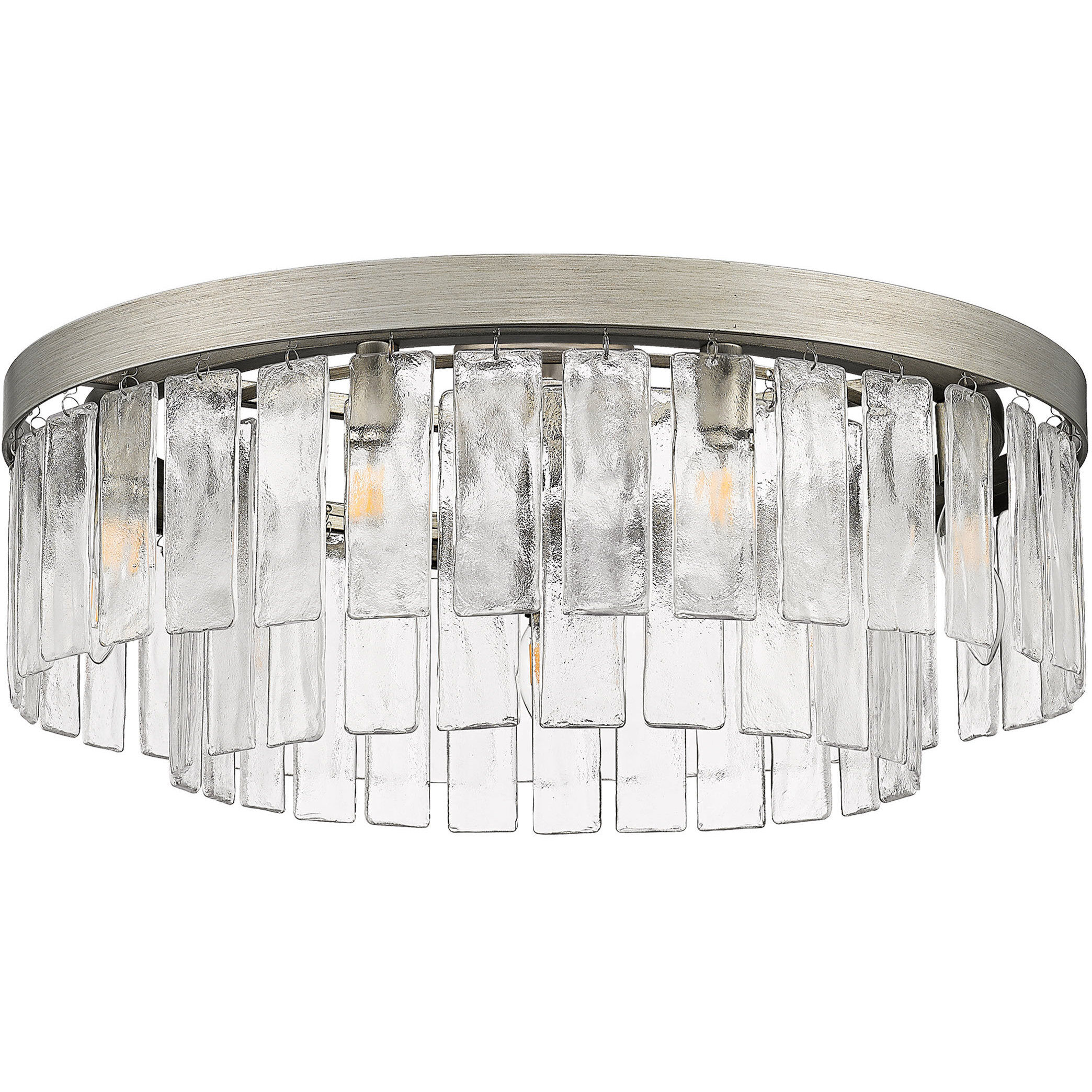Ciara 9 Light 27 inch Peruvian Silver Semi-Flush Mount Ceiling Light