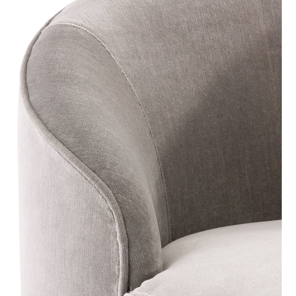 Turner Sharkskin Chaise, Right Arm
