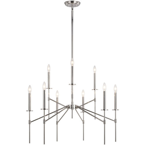 Kedzie LED 32 inch Polished Nickel Chandelier Ceiling Light