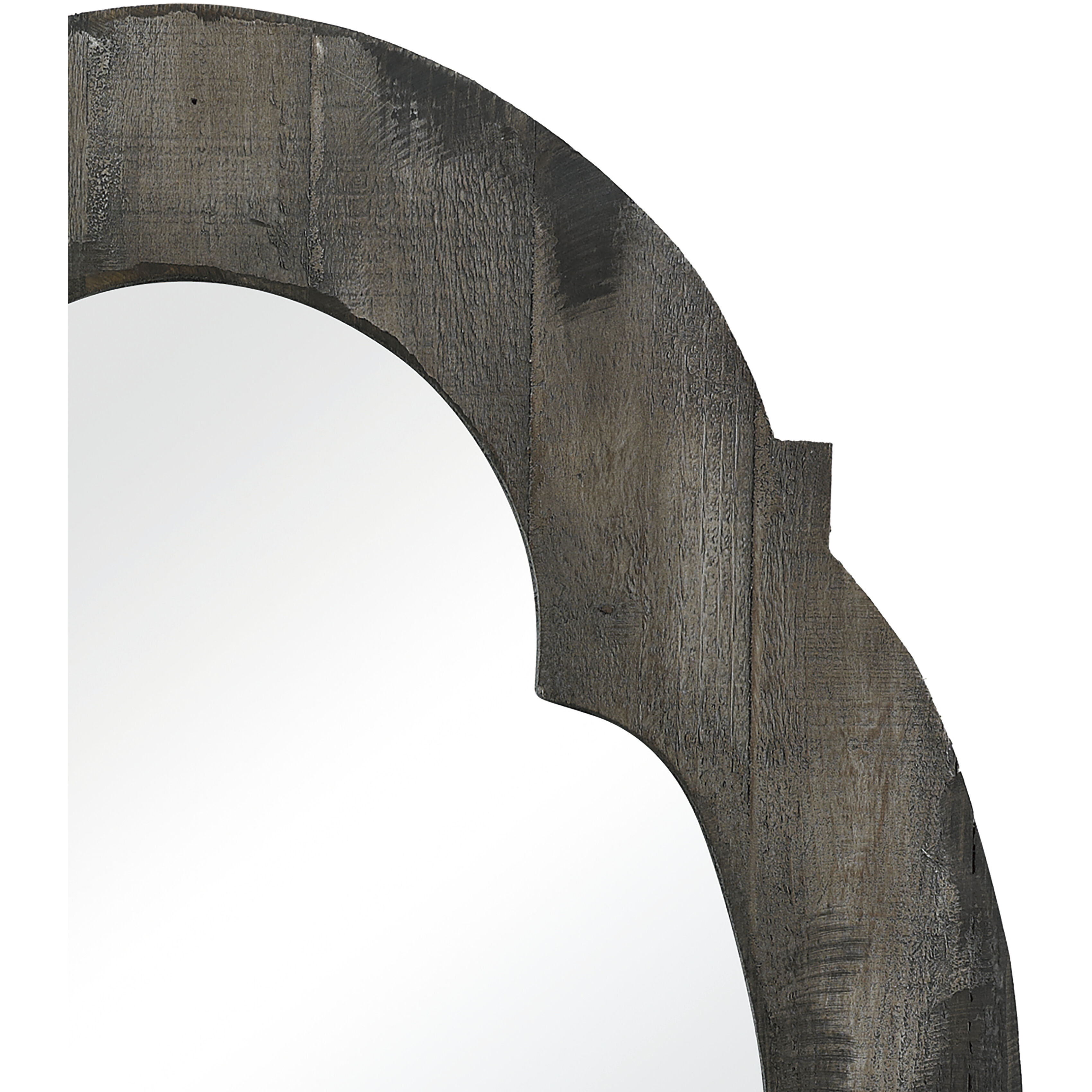 Wood Framed 28 X 19 inch Aged Brown with Mirror Wall Mirror