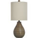 Table Lamp 21.3 inch 100 watt Brown Table Lamp Portable Light
