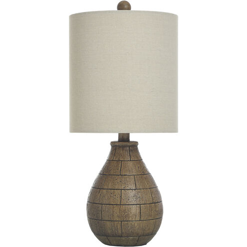 Table Lamp 21.3 inch 100 watt Brown Table Lamp Portable Light