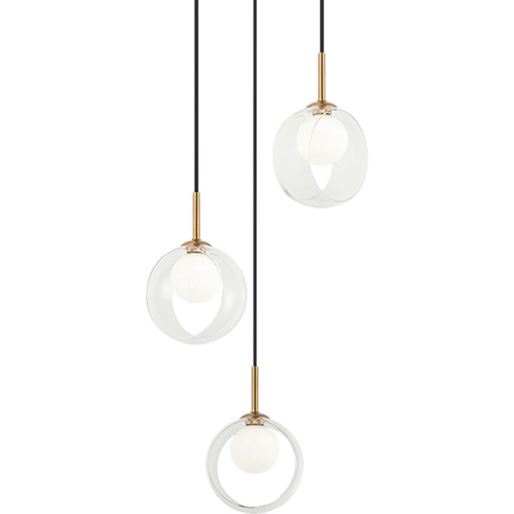 Delcia 3 Light 14.13 inch Pendant