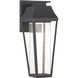 Brookline LED 15 inch Matte Black Outdoor Wall Lantern