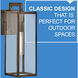 Max LED 19 inch Burnished Bronze Outdoor Wall Mount Lantern, Medium