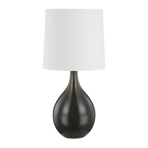 Durban 30 inch 100.00 watt Ceramic Gloss Mink Table Lamp Portable Light