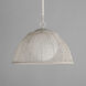 Cestino 1 Light 21 inch Weathered White Single Pendant Ceiling Light