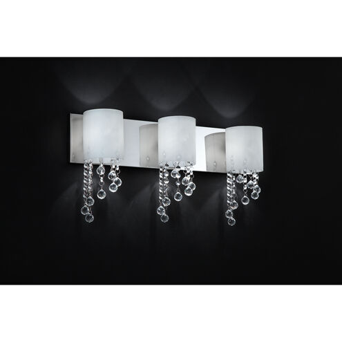 Jewel 3 Light 22 inch Chrome Vanity Wall Light in G9