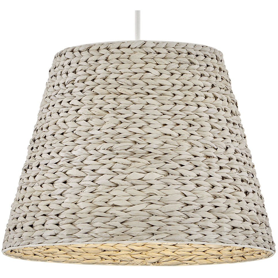 Seabrook 1 Light 24 inch Textured Plaster Chandelier Ceiling Light, Drum