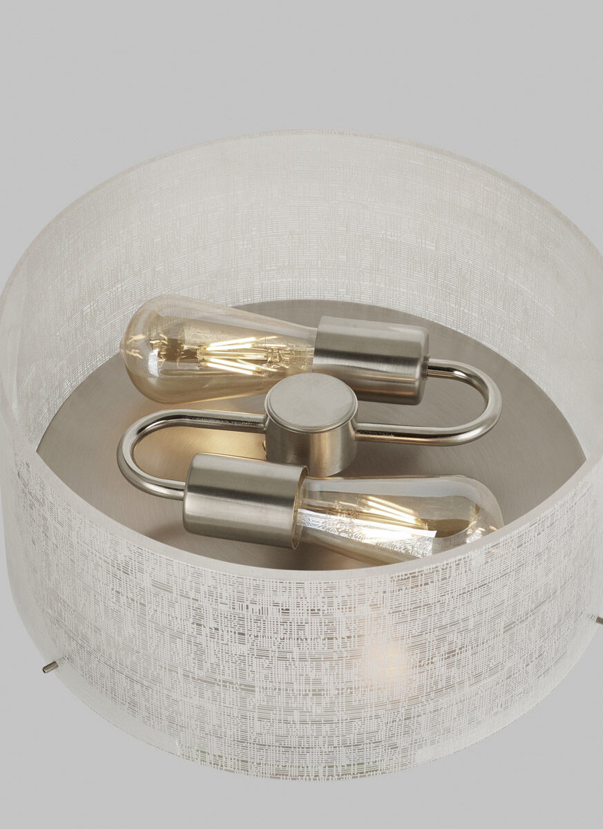 Tech Lighting 700FMVTRLNS Flush Mount Vetra Satin Nickel